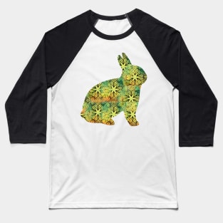 Zentangle Spring Colours Rabbit Baseball T-Shirt